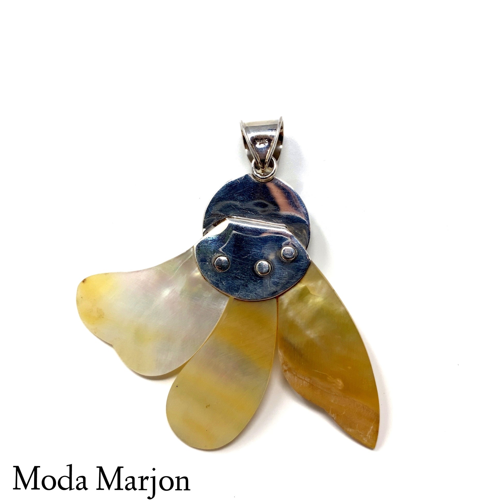 Multi-Color Mother Of Pearl Pendant - Moda Marjon 