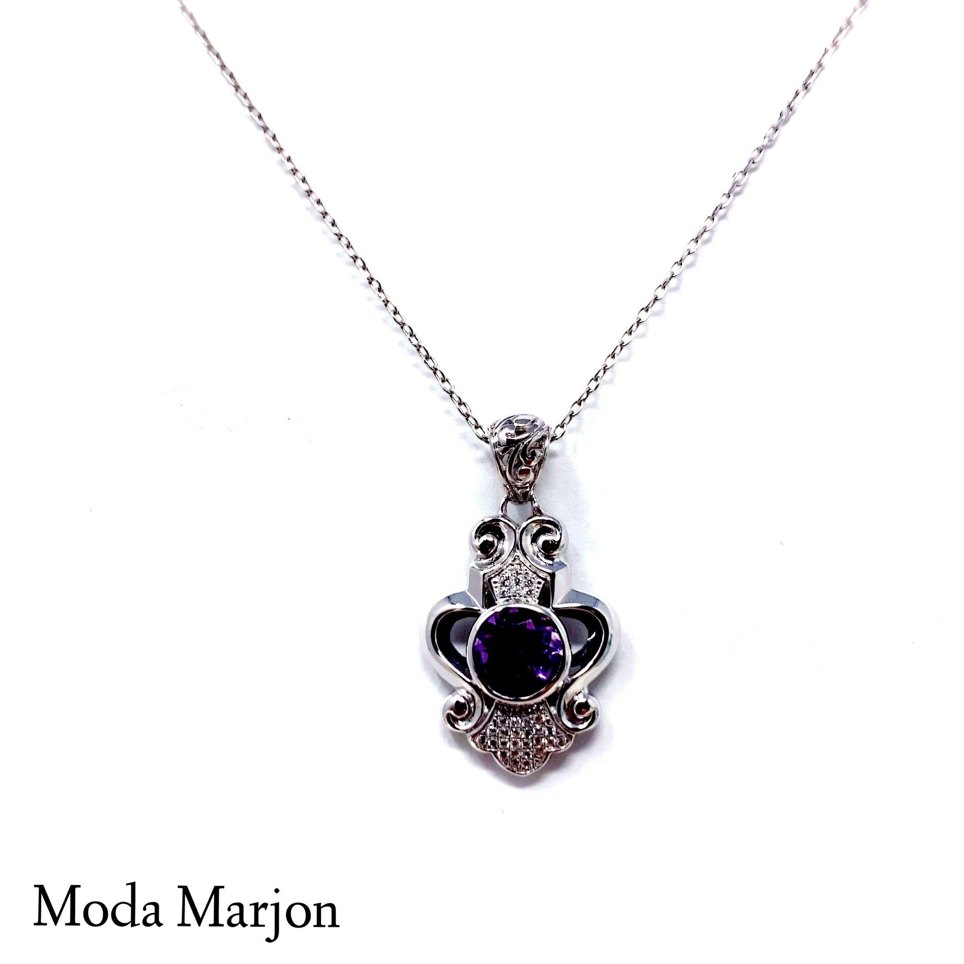 Moda Marjon Classic Pattern Pendant/Earring Set - Moda Marjon 