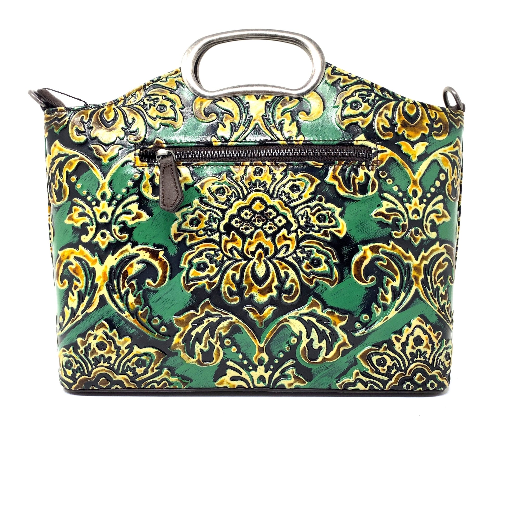 Floral Hand Tooled Handbag - Moda Marjon 
