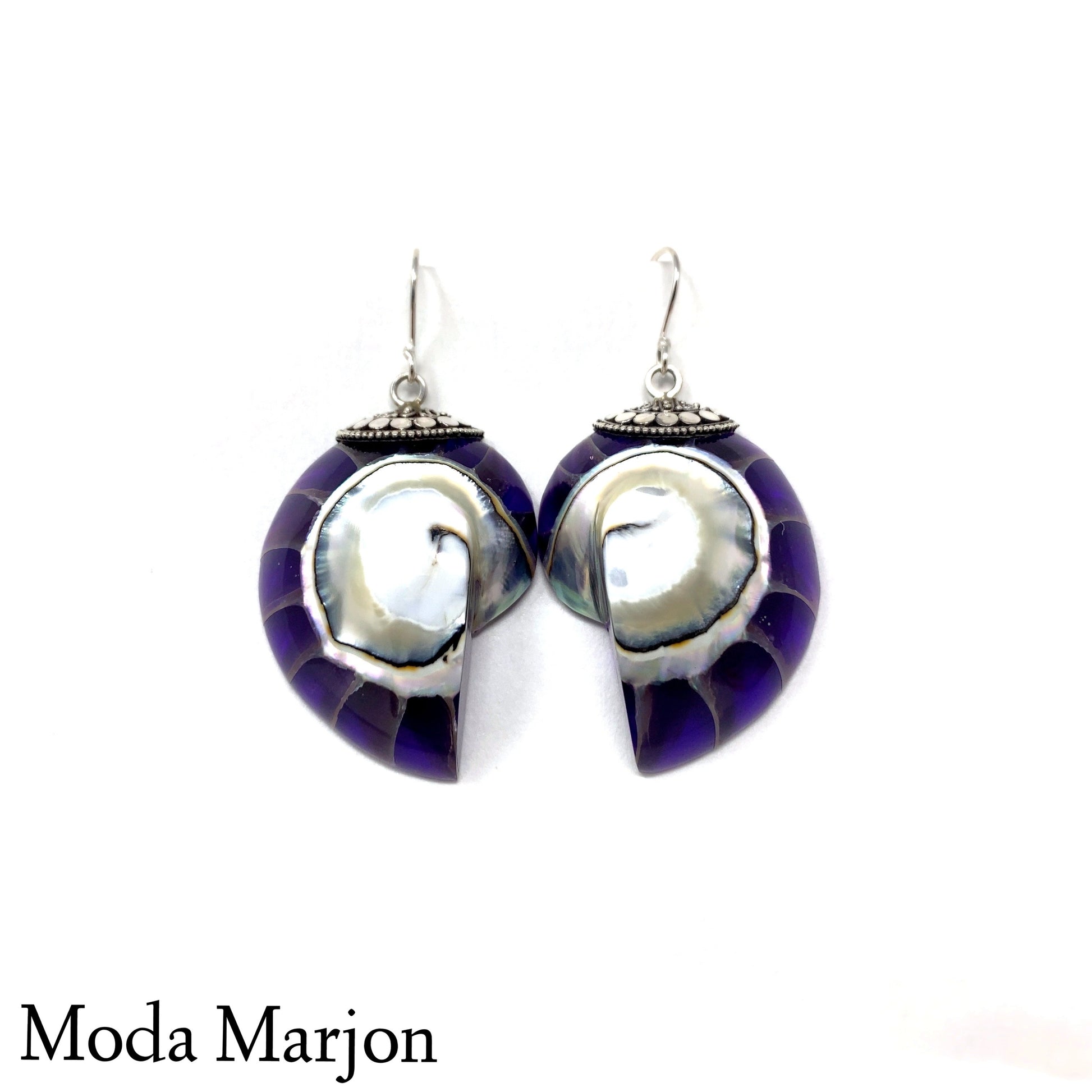 Nautilus Drop Earrings - Moda Marjon 