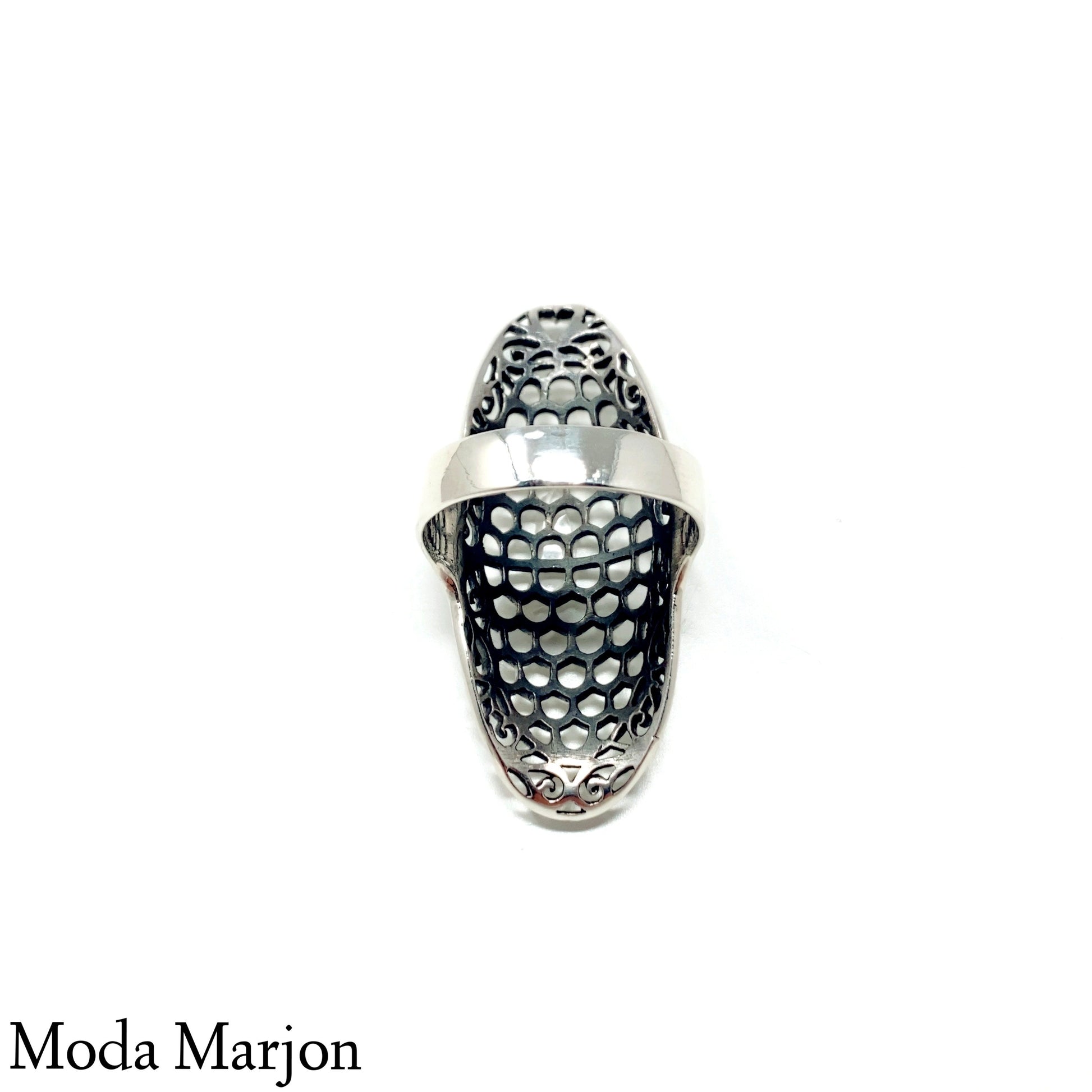 Sterling Silver Saddle Ring - Moda Marjon 