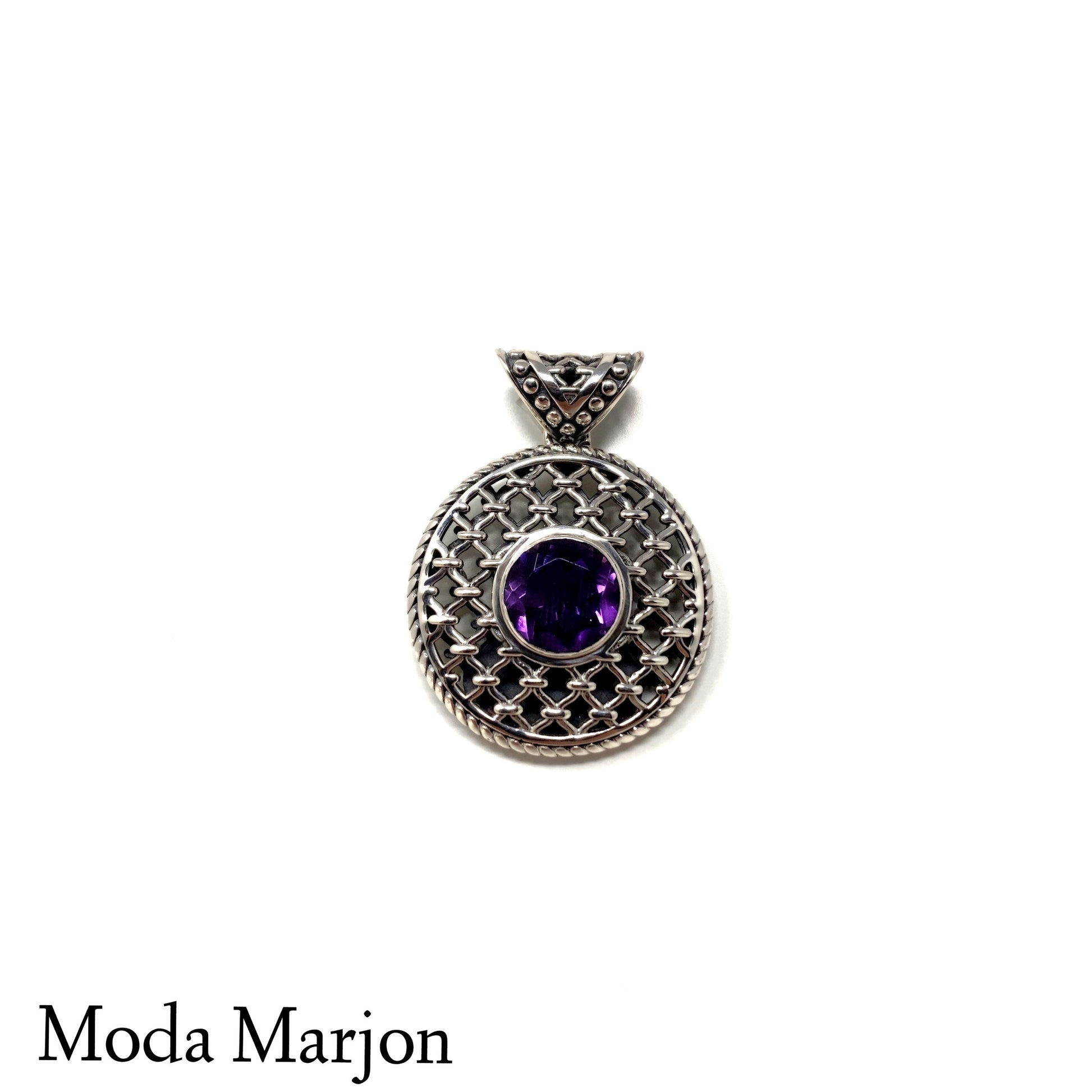 Brazilian Amethyst Pendant - Moda Marjon 
