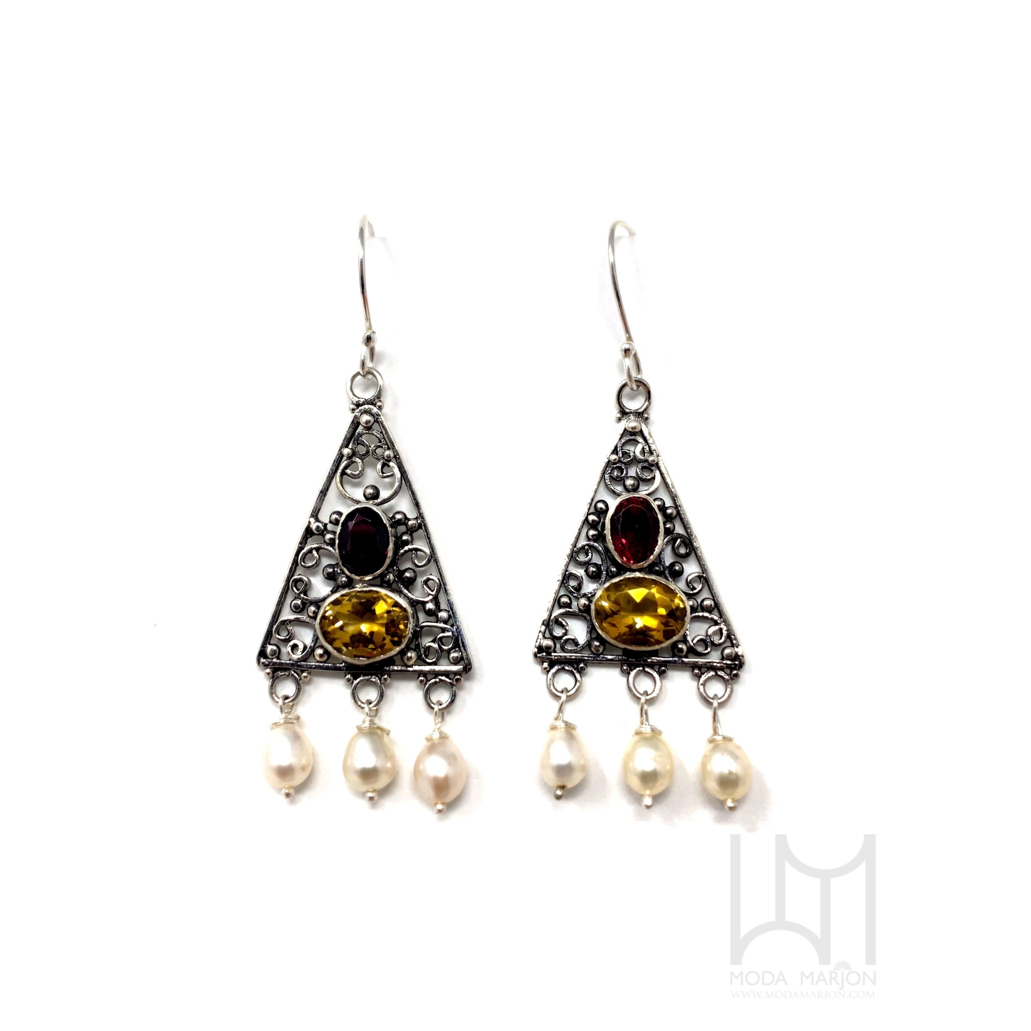 Multi Color Drop Earrings