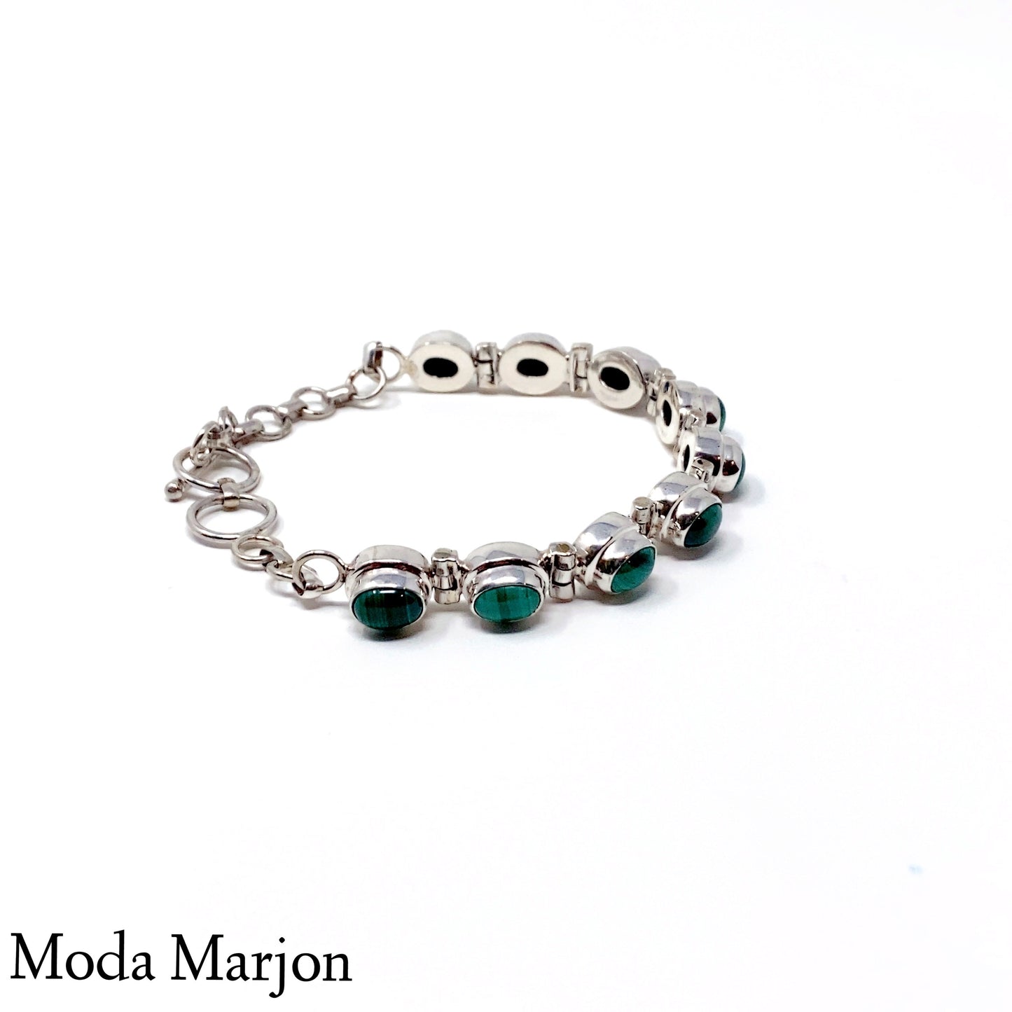 Malachite Link Bracelet - Moda Marjon 