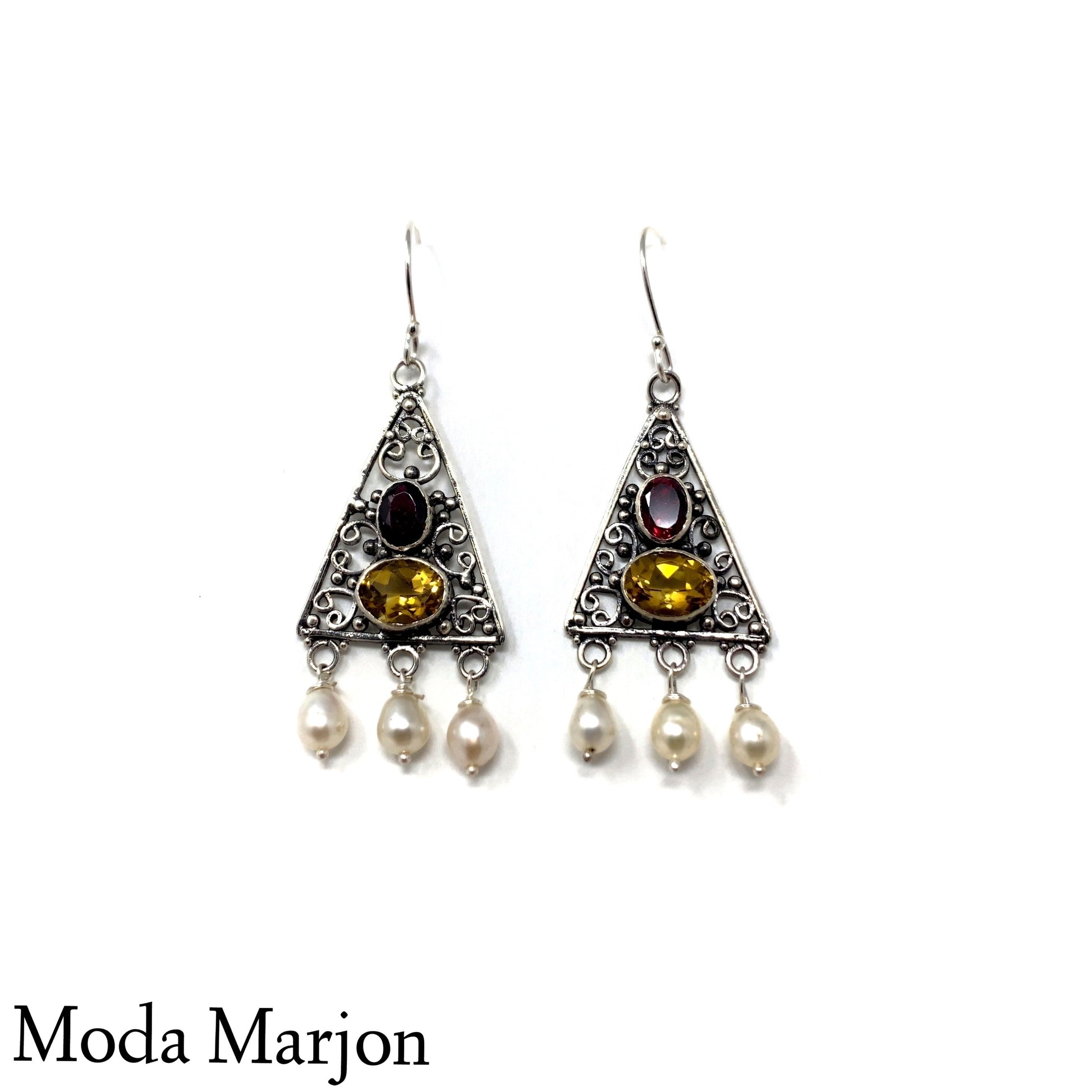 Multi Color Drop Earrings - Moda Marjon 