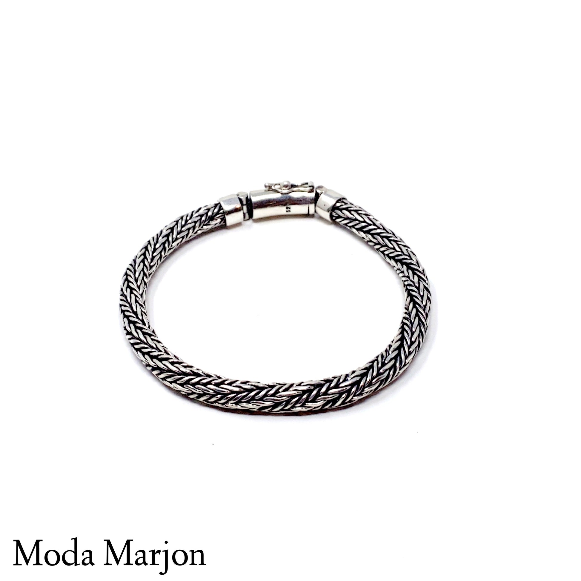 Moda Marjon Classic Round Woven Chain Bracelet - Moda Marjon 