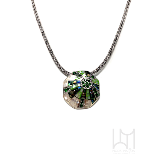 Octagon Inlay Pendant