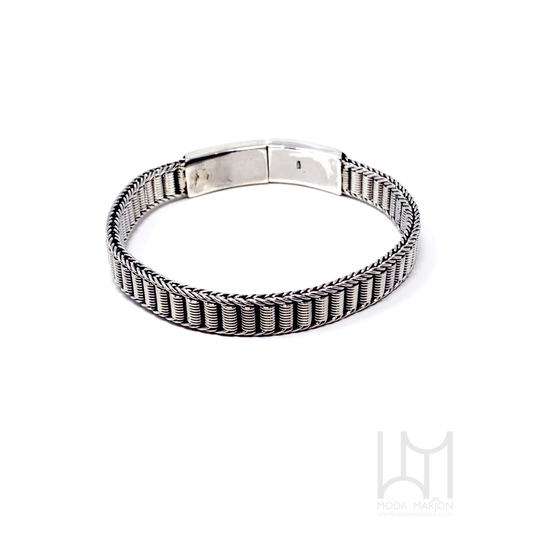 Barrel Woven Chain Bracelet