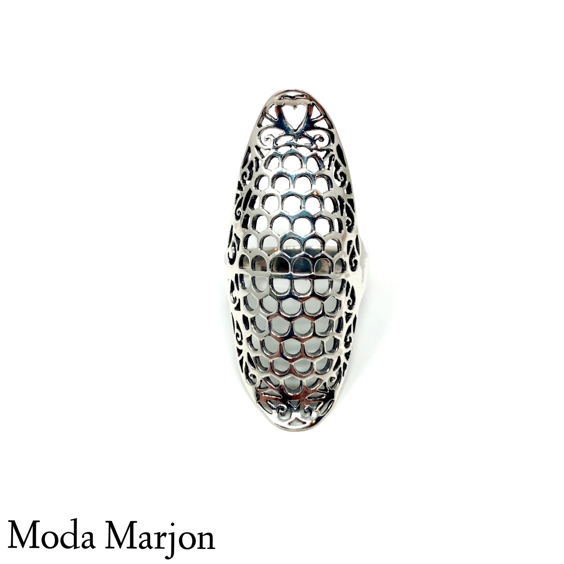 Sterling Silver Saddle Ring - Moda Marjon 