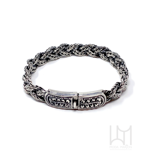 Moda Marjon Woven Chain Bracelet