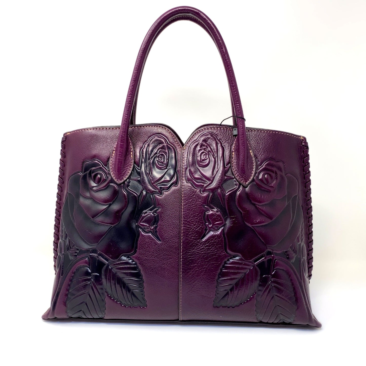 Hand Tooled Rose Handbag - Moda Marjon 