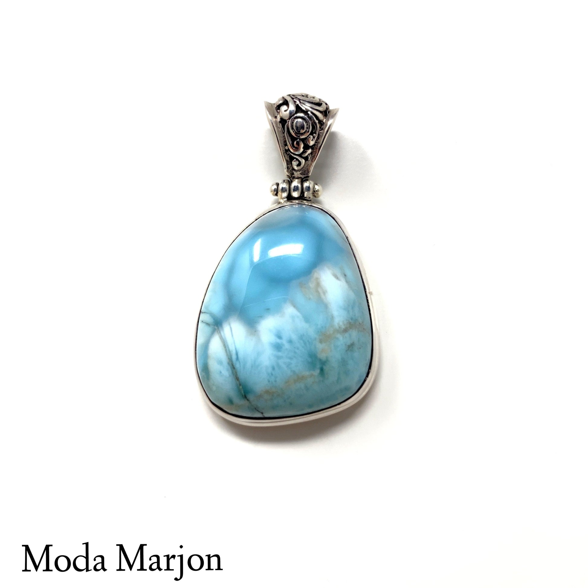 Larimar Drop Pendant - Moda Marjon 