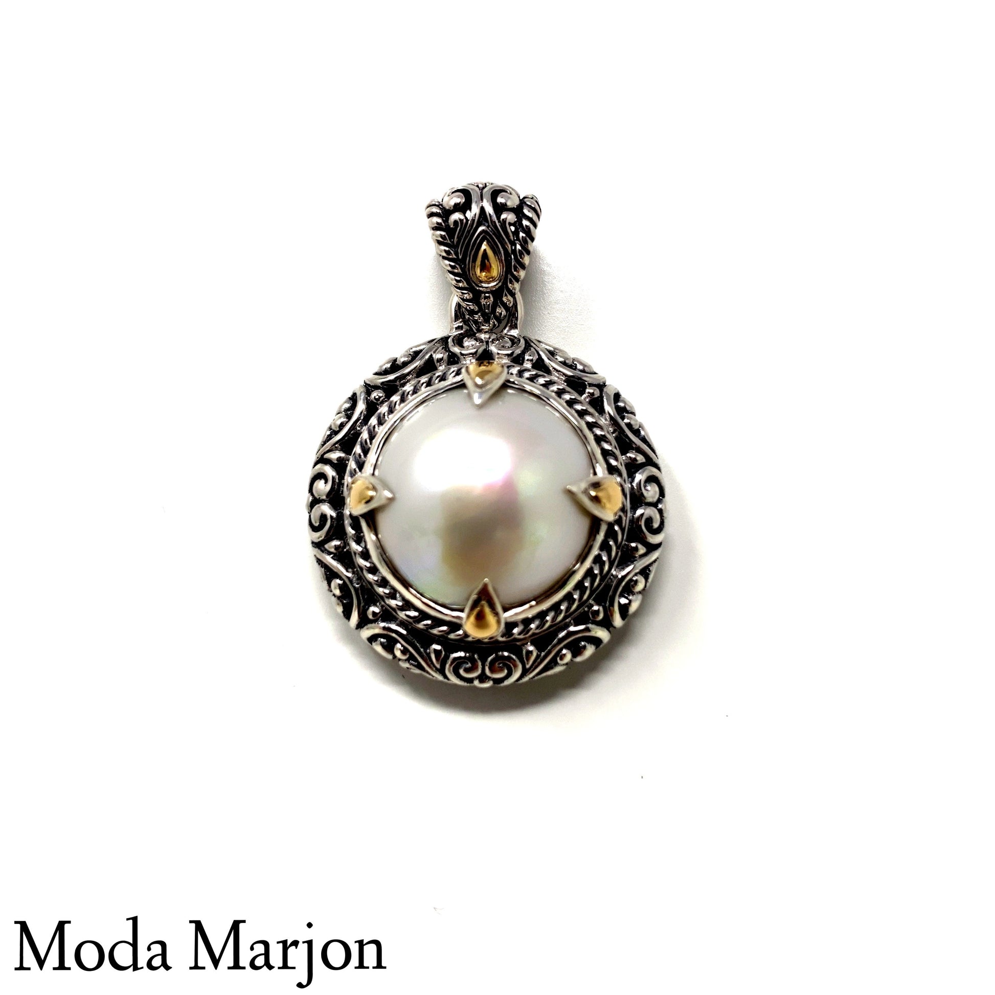 Mabe Pearl Pendant - Moda Marjon 