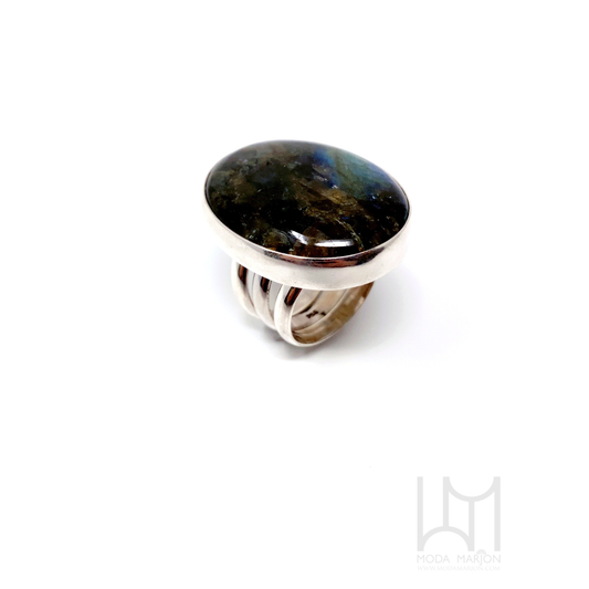 Statement Labradorite Ring
