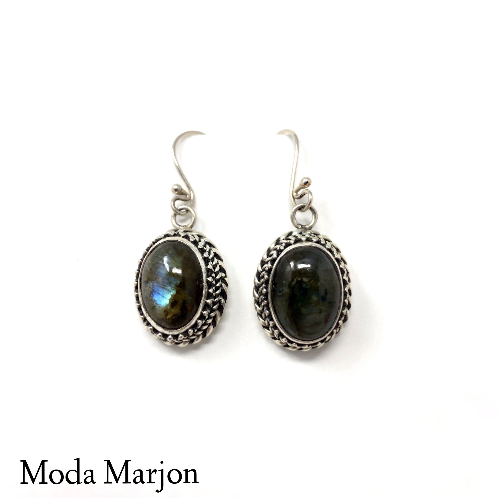 Labradorite Drop Earrings - Moda Marjon 