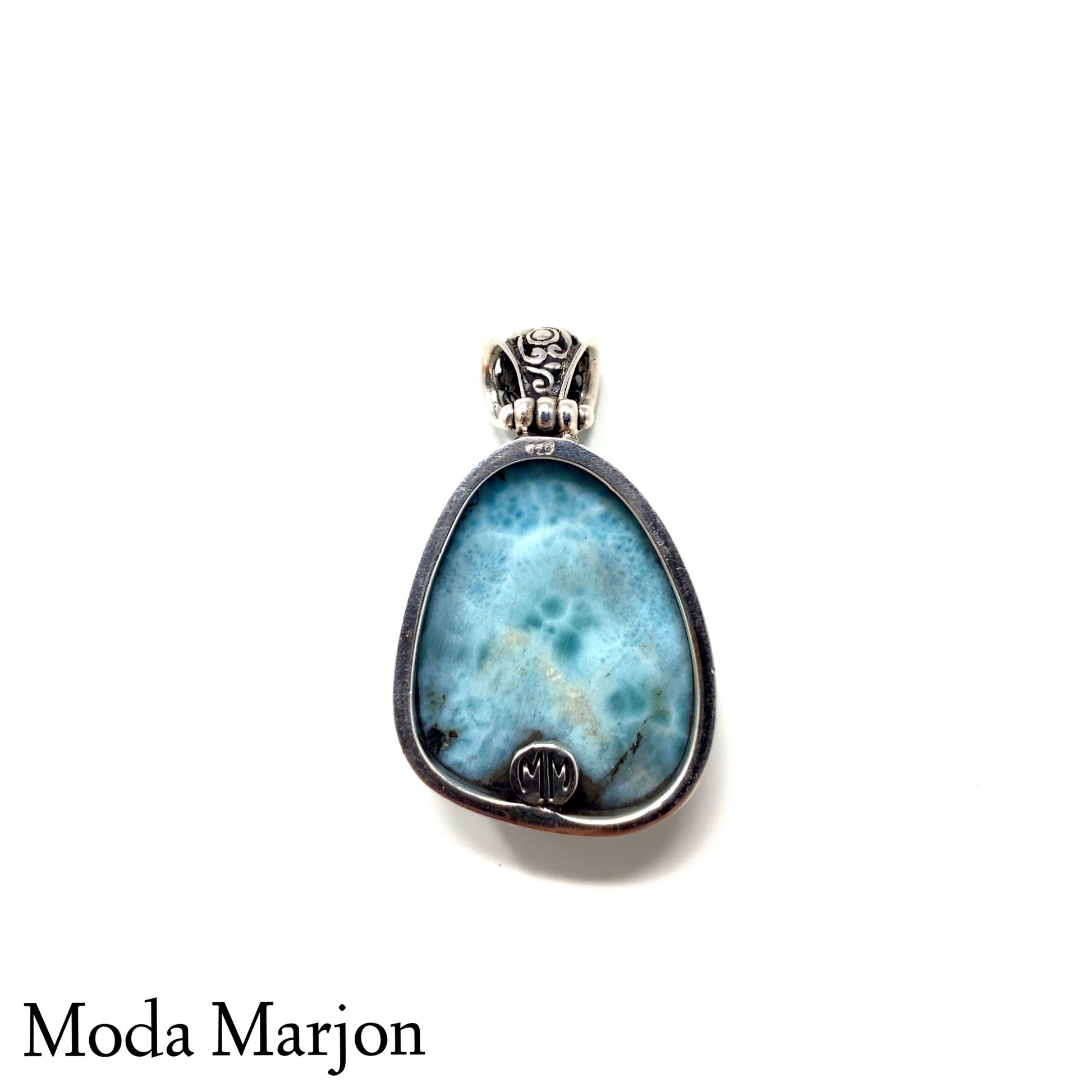 Larimar Drop Pendant - Moda Marjon 