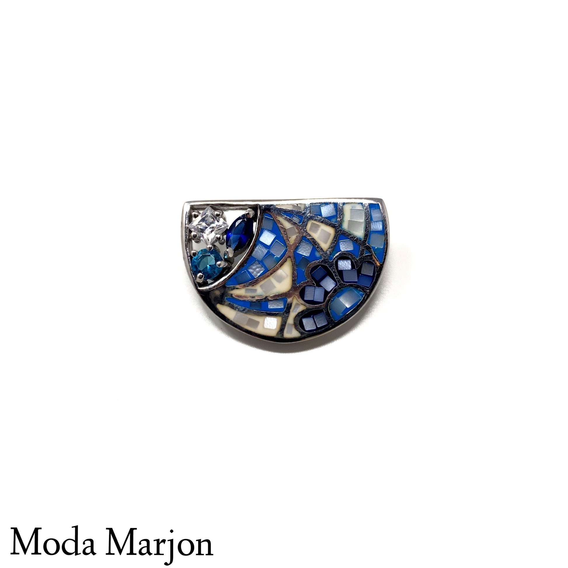 Half-Moon Mosaic pendant - Moda Marjon 