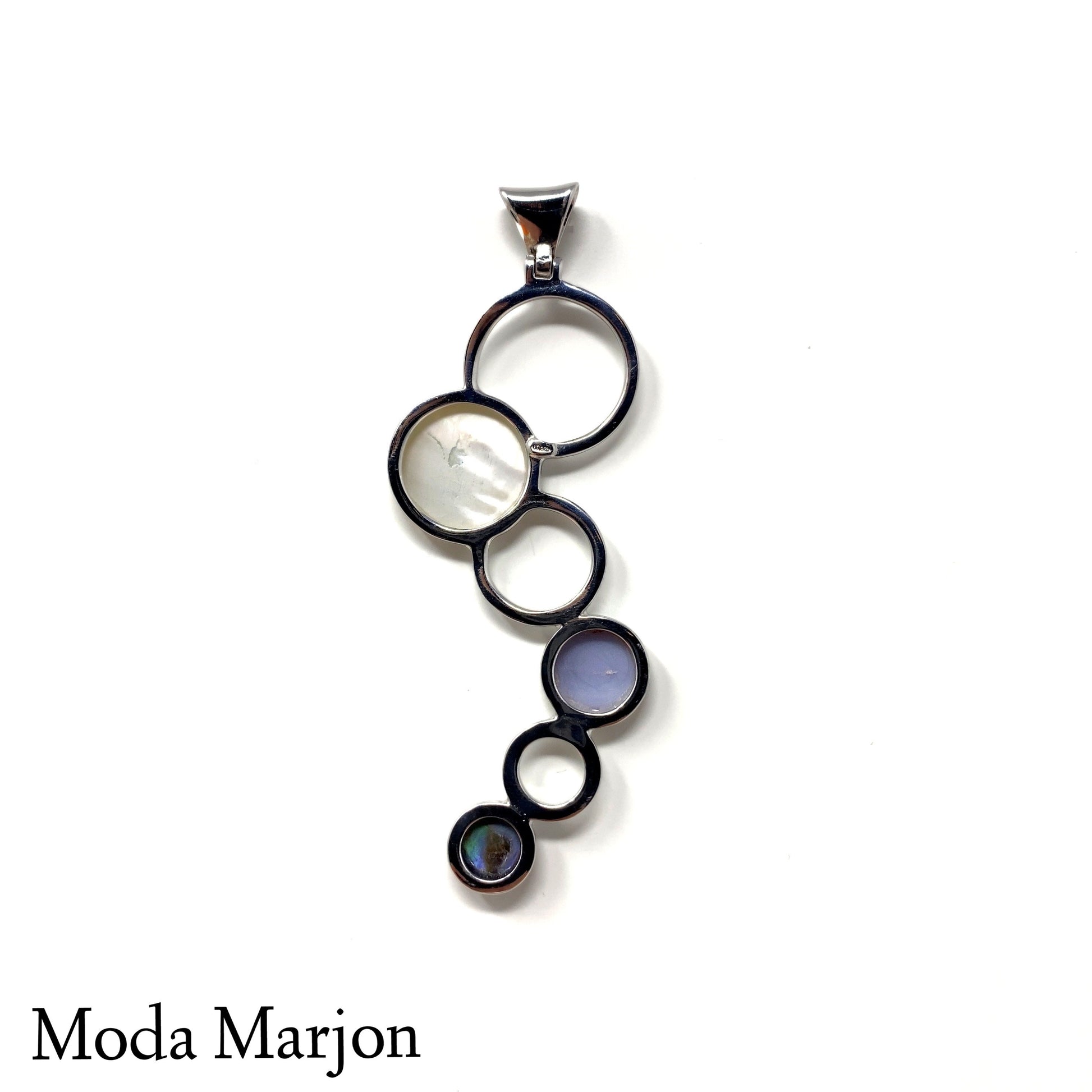 Moda Marjon Multi-Circle Inlay Pendant - Moda Marjon 