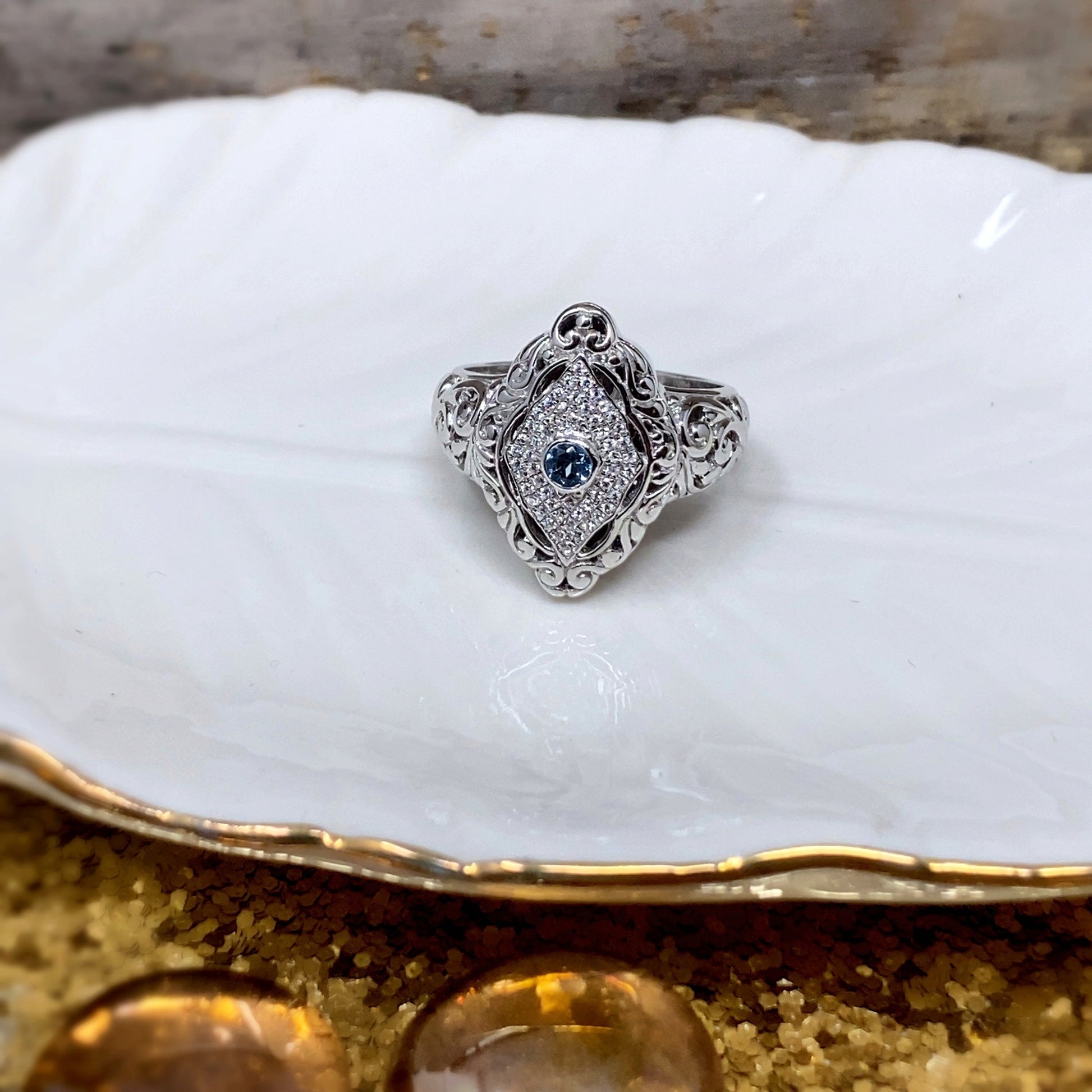 Vintage Pave Ring - Moda Marjon 