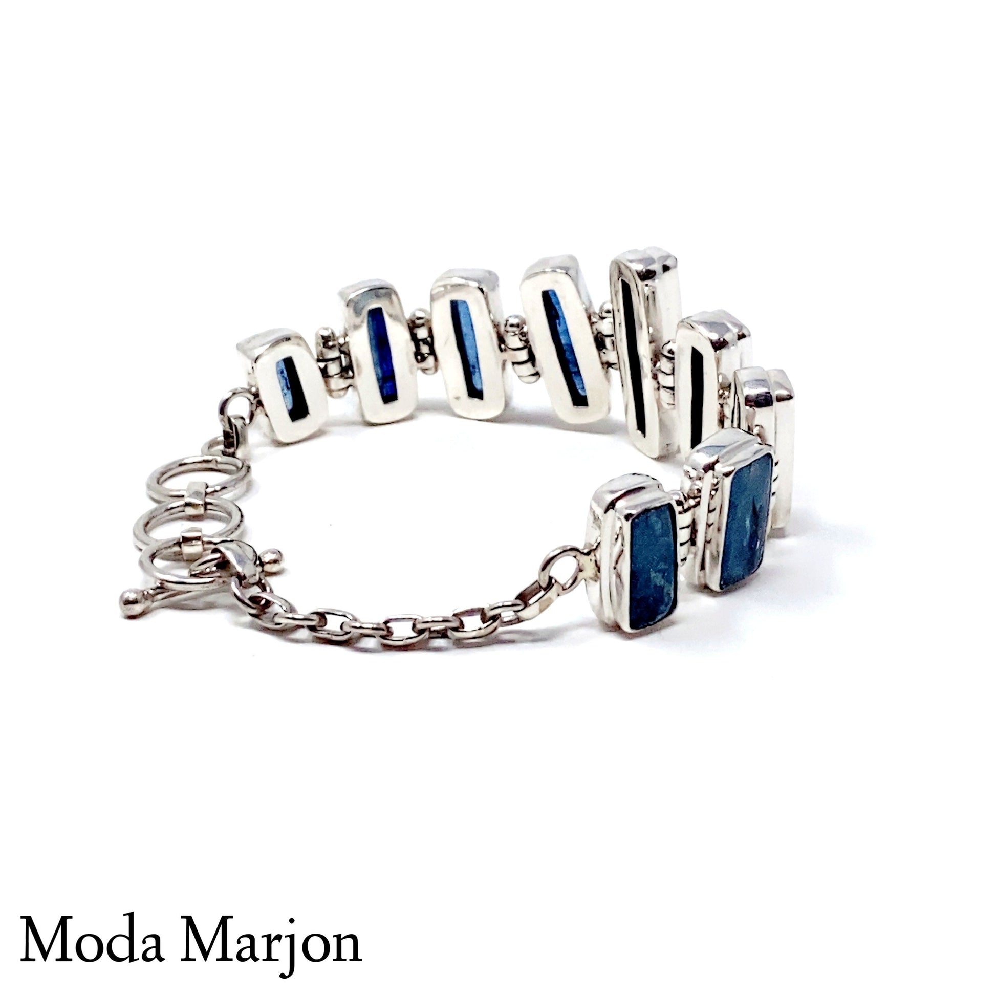 Graduated Kyanite Link Bracelet - Moda Marjon 