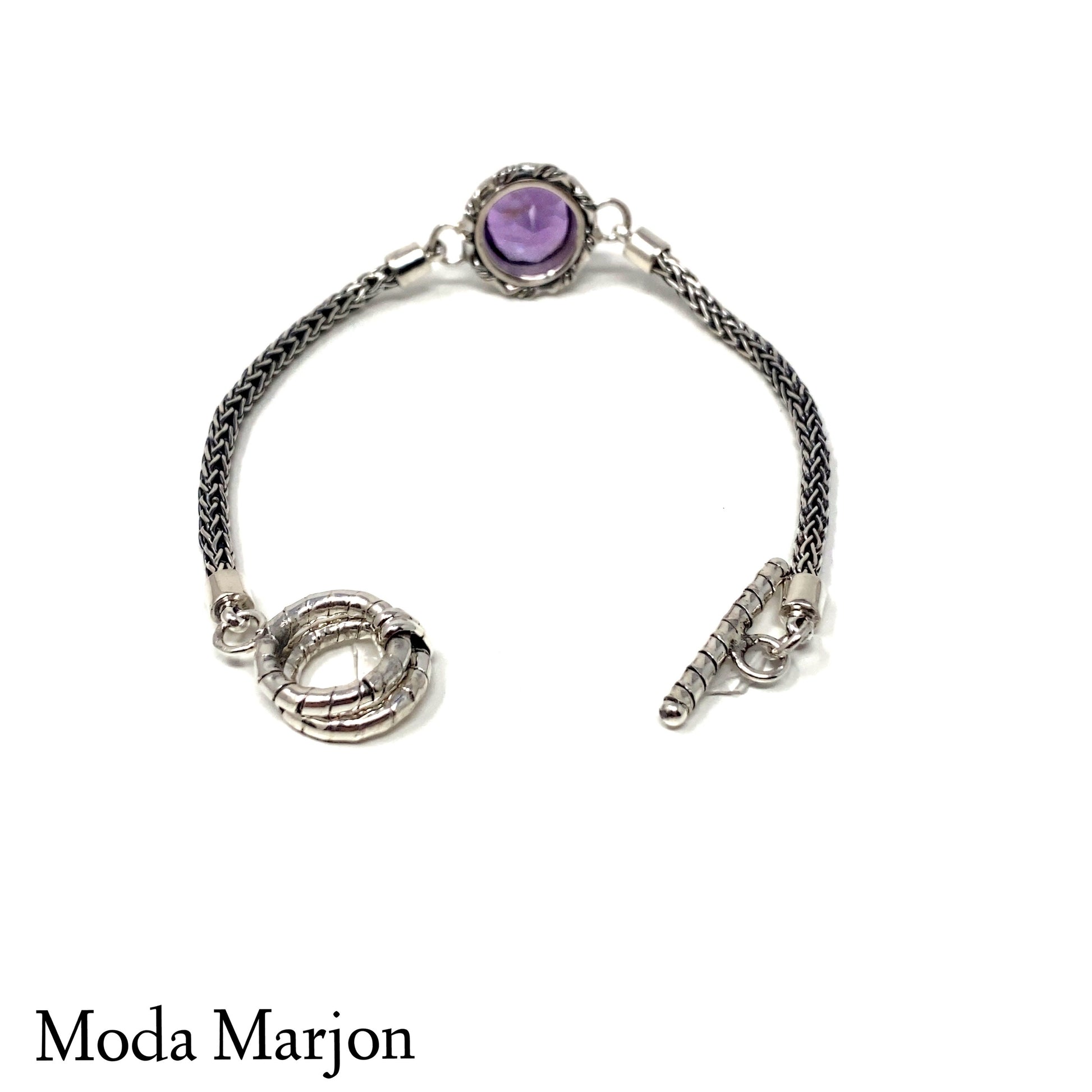Faceted Amethyst Bracelet - Moda Marjon 