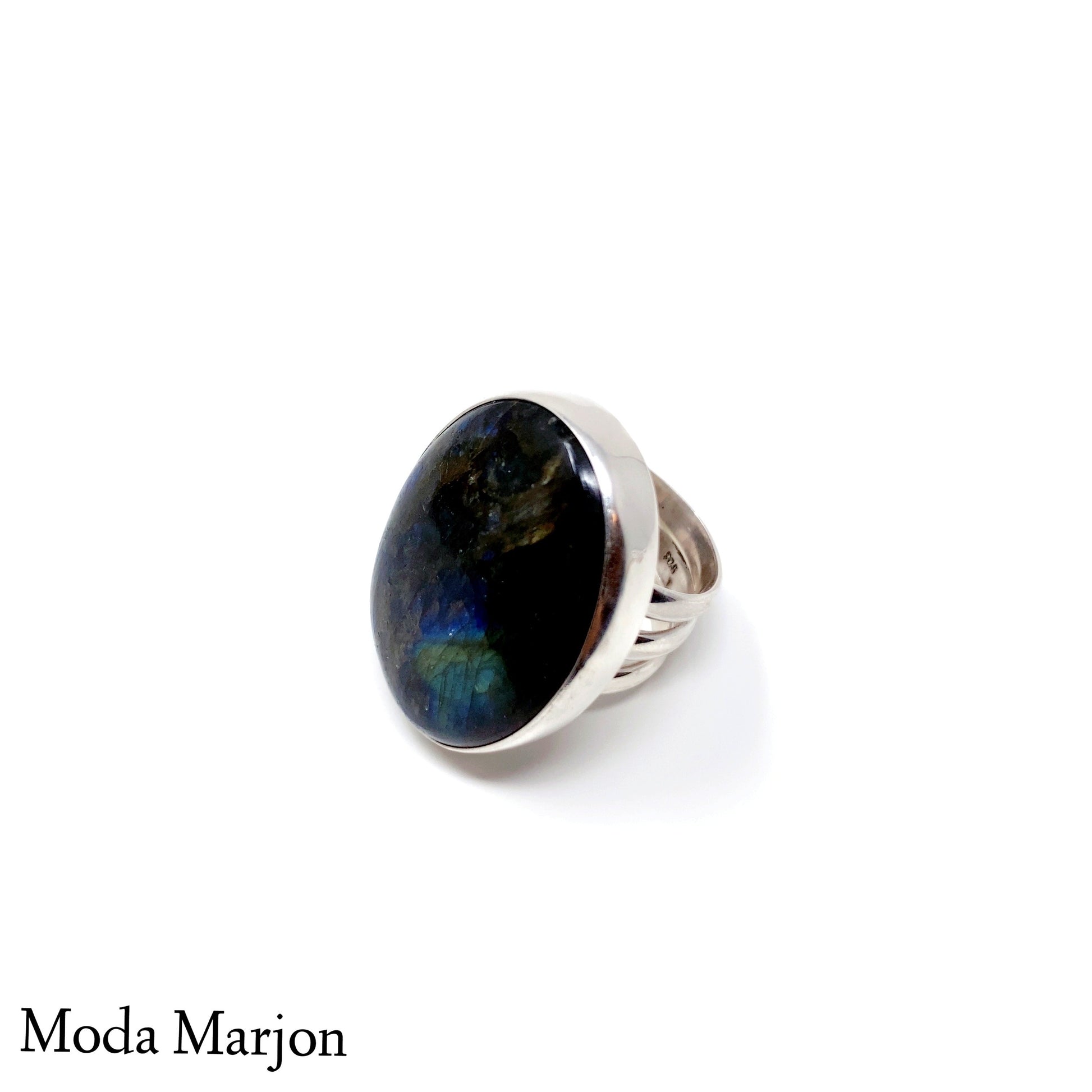 Statement Labradorite Ring - Moda Marjon 