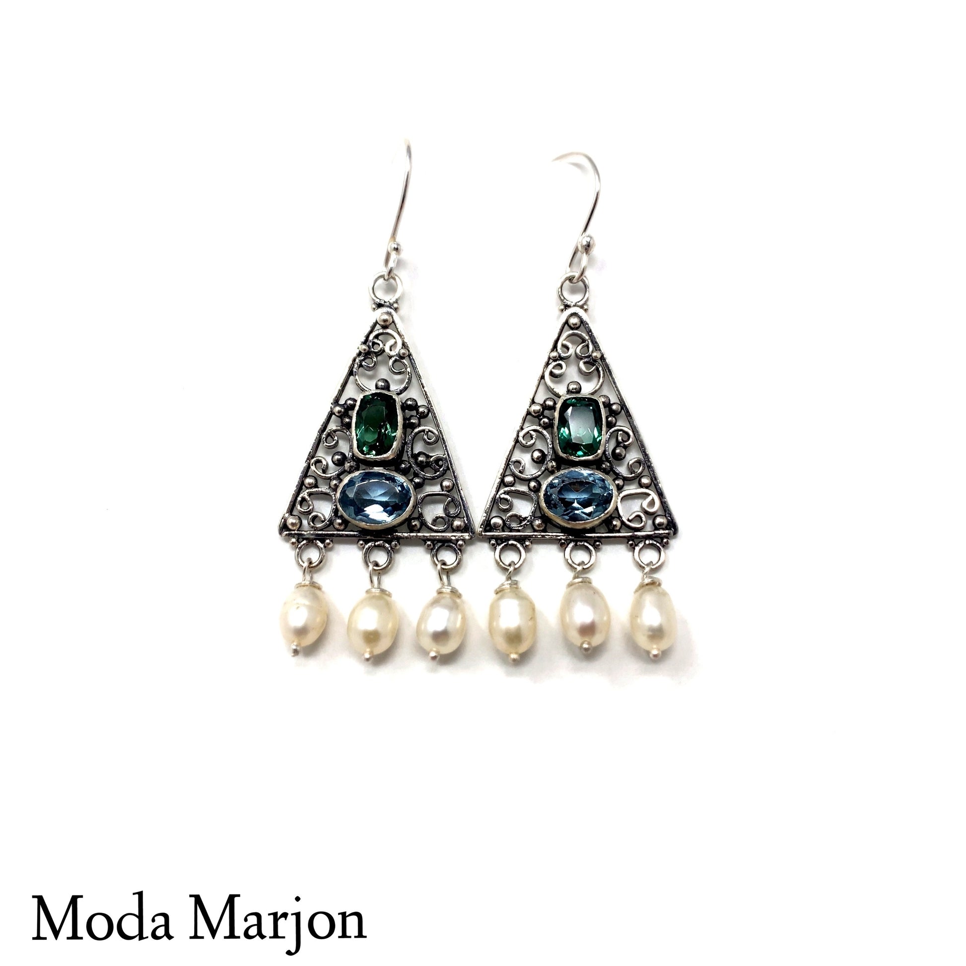 Multi Color Drop earrings - Moda Marjon 