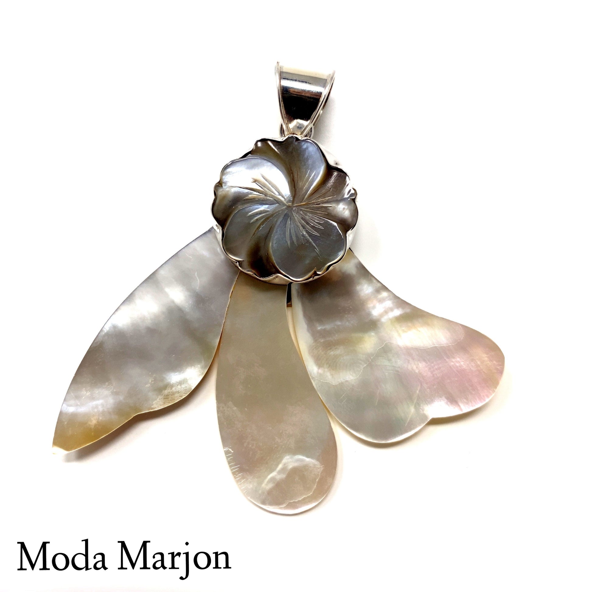 Multi-Color Mother Of Pearl Pendant - Moda Marjon 